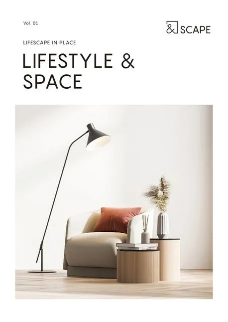 LIFESTYLE & SPACE (&SCAPE Vol 01): 콘텐츠로 만들어가는 오프라인 공간 비즈니스의 새로운 모습 — 라이프스타일 편 표지
